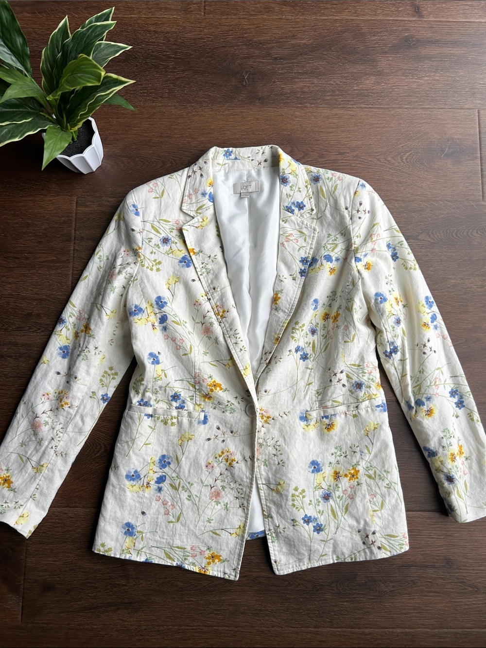 LOFT Floral Blazer Jacket | Flower Jacket | Floral Blazer Jacket | LOFT